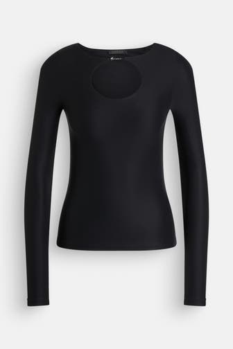 GUESS Longsleeve 'Amira' schwarz