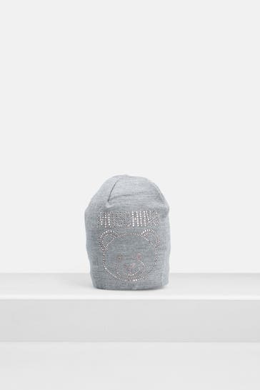 MOSCHINO Wollmütze grau