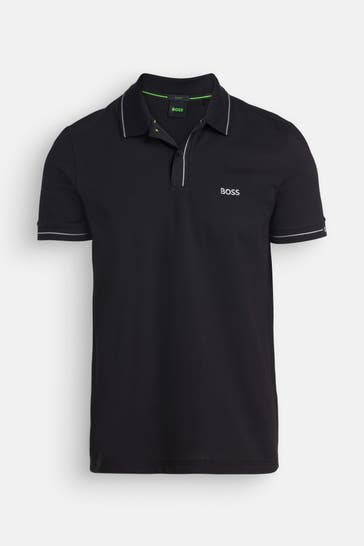 BOSS GREEN Polo-Shirt 'Paule' schwarz