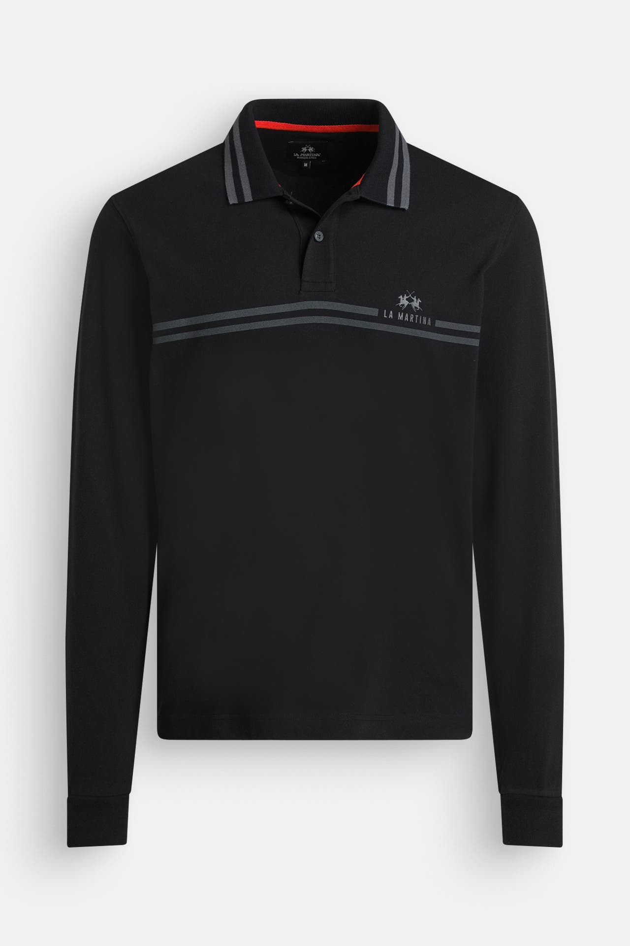 LA MARTINA Langarm-Polo schwarz, Bild 1