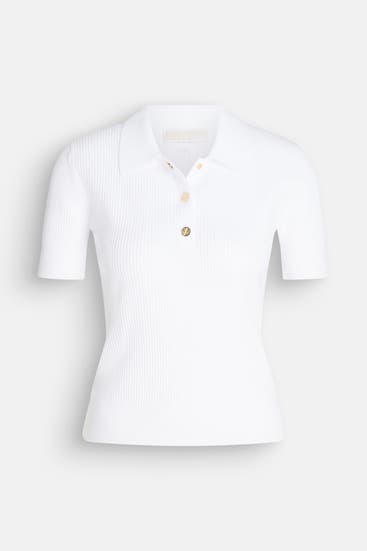 MICHAEL MICHAEL KORS - Strick-Poloshirt weiß