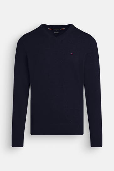 TOMMY HILFIGER Strickpullover nachtblau