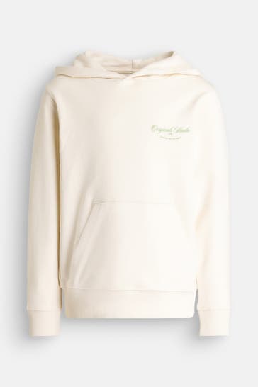 JACK & JONES Hoodie ecru