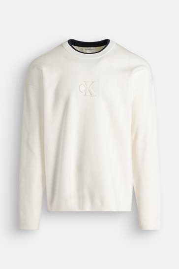 CALVIN KLEIN Strickpullover ecru