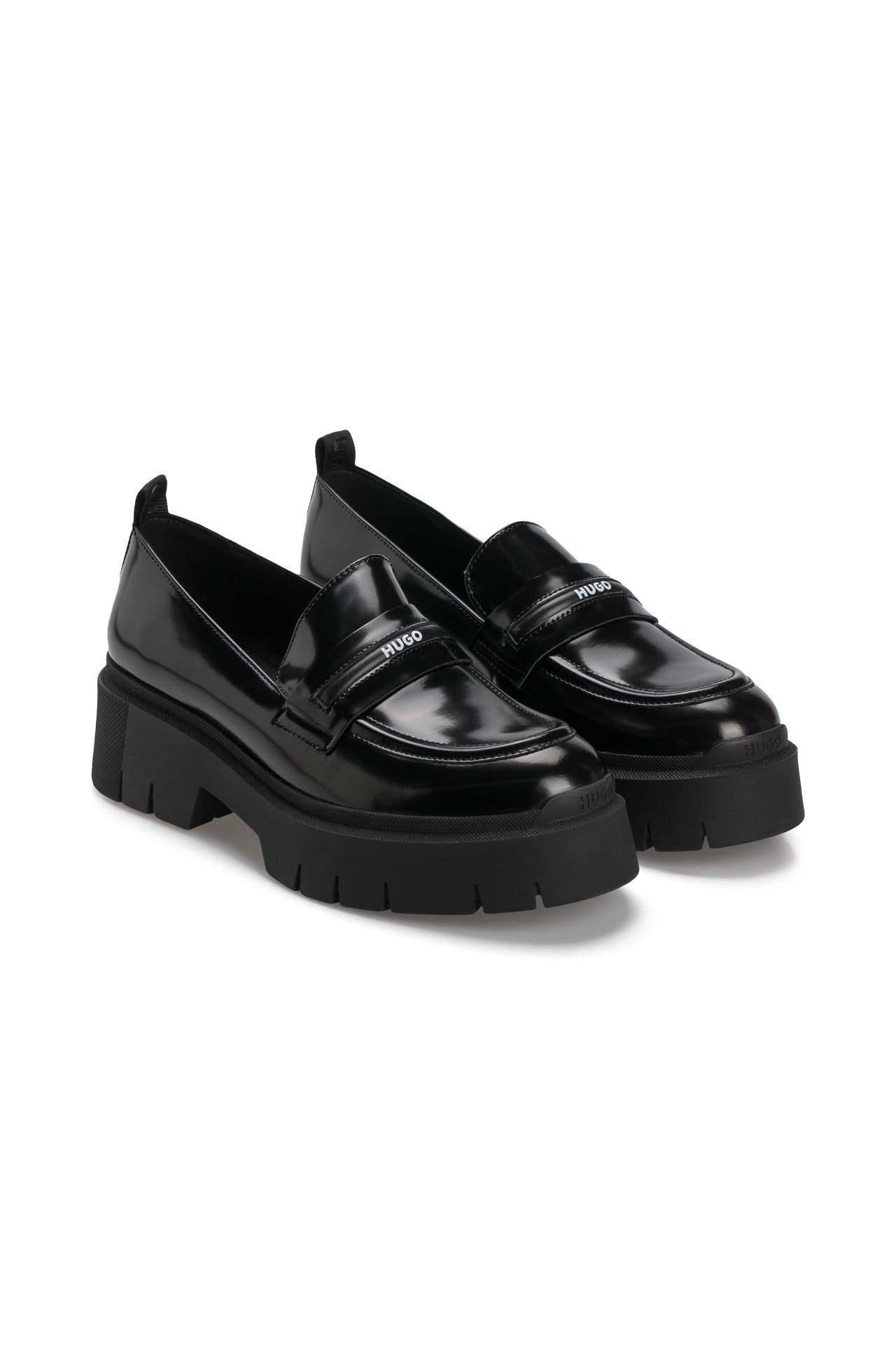 HUGO KRIS LOAFER - Instappers - open white/crème