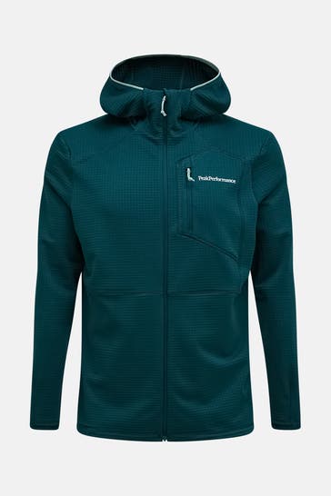 PEAK PERFORMANCE 'Trail Polartec' mid-layer, dark green