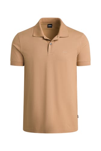 BOSS Polo-Shirt 'Firenze' hellbraun