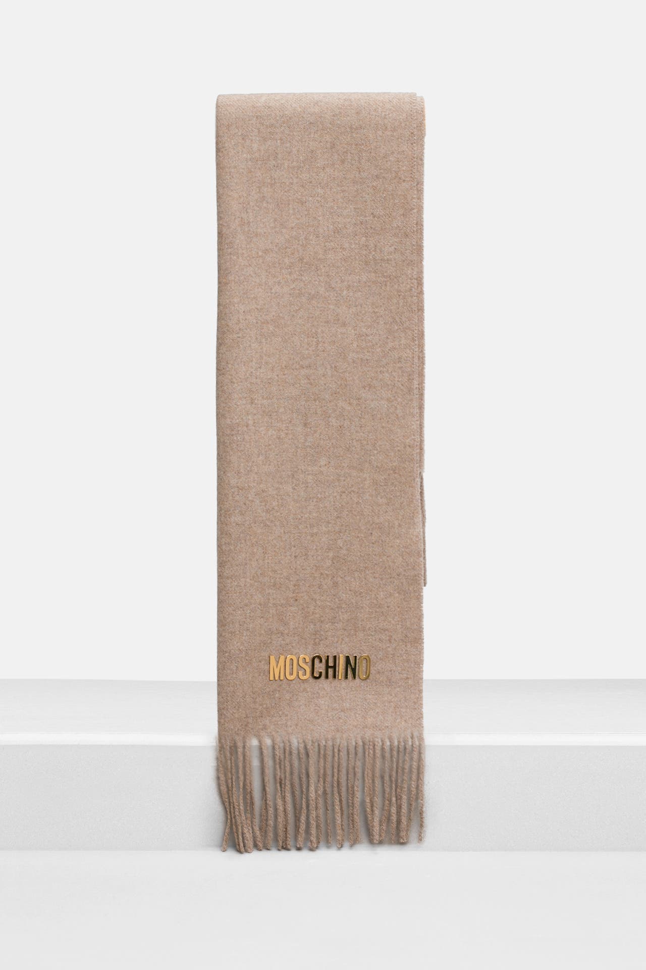 MOSCHINO Wollschal greige, Bild 1