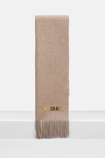 MOSCHINO Wollschal greige