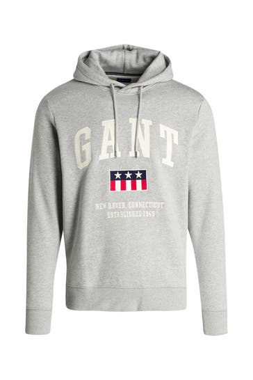 GANT Hoodie hellgrau