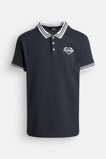 LOVE MOSCHINO Polo-Shirt dunkelblau