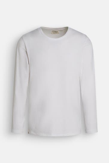 SUPERDRY Longsleeve weiß