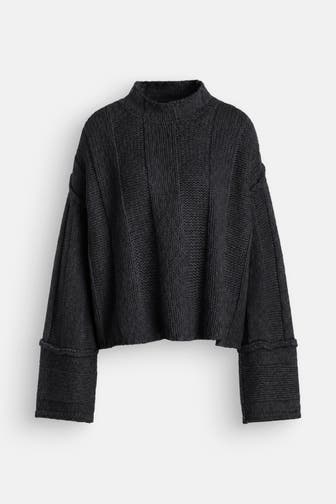BLACK PALMS Strickpullover 'Styna' anthrazit
