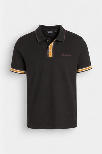 BEN SHERMAN Polo-Shirt schwarz