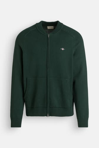GANT Strickjacke dunkelgrün