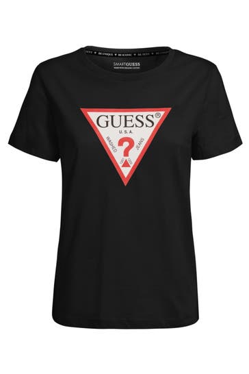 GUESS T-Shirt schwarz