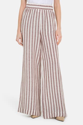 0039 ITALY Leinenmixhose 'Tamina' gestreift