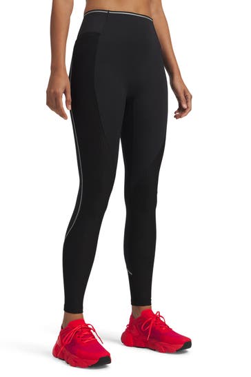 UNDER ARMOUR Tights 'Halo Jacquard' schwarz
