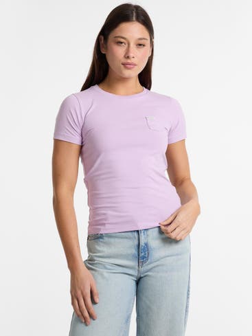 GUESS - T-Shirt flieder