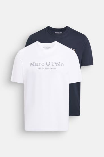 MARC O'POLO - 2er-Pack T-Shirt zweifarbig