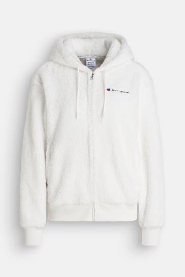 CHAMPION Teddy-Fleecejacke weiß