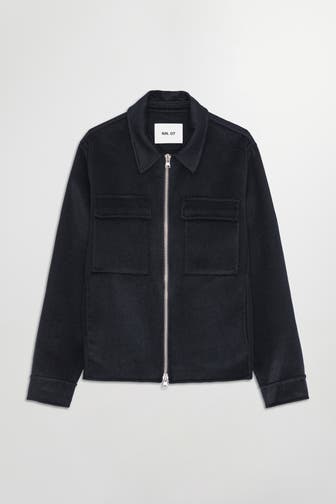 NN07 Wollmixjacke dunkelblau