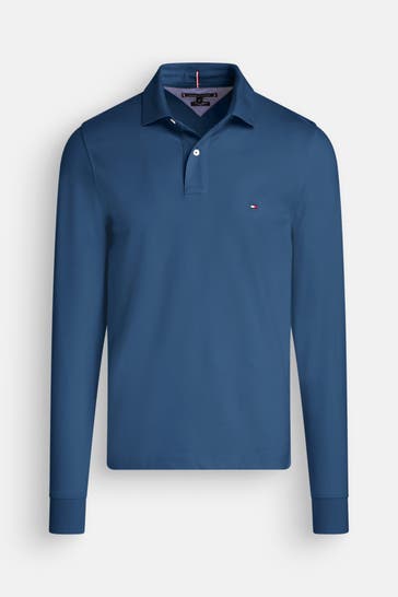 TOMMY HILFIGER Langarm-Polo marine