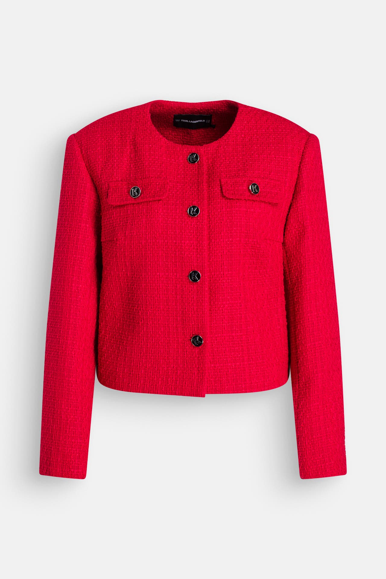 KARL LAGERFELD Bouclé-Blazer rot, Bild 1
