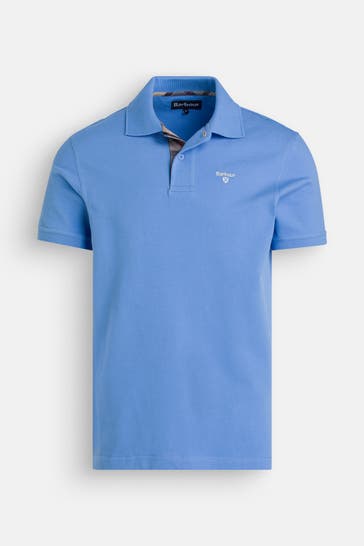BARBOUR Polo-Shirt himmelblau