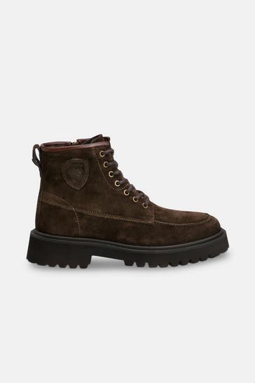 BLAUER Schnürstiefel dunkelbraun