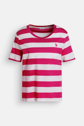 U.S. POLO ASSN. T-Shirt 'Daya' gemustert