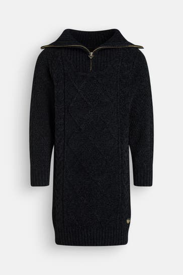 GUESS Strickkleid schwarz