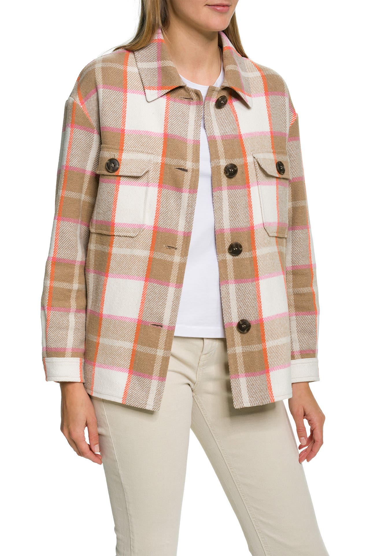 Overshirt Damen Kariert