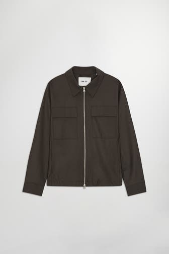 NN07 Overshirt dunkelbraun