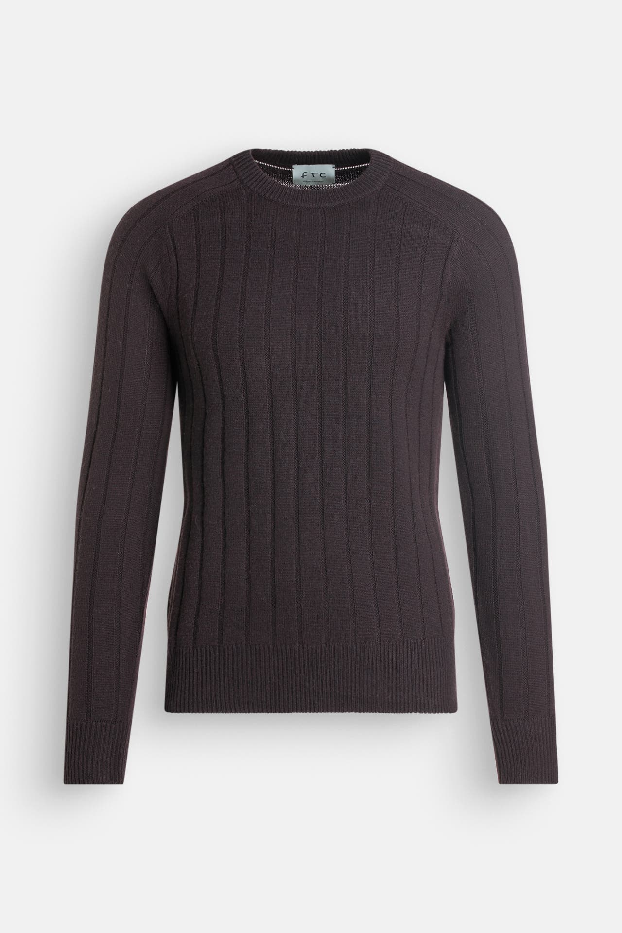 FTC Kaschmirmix-Pullover dunkelbraun, Bild 1