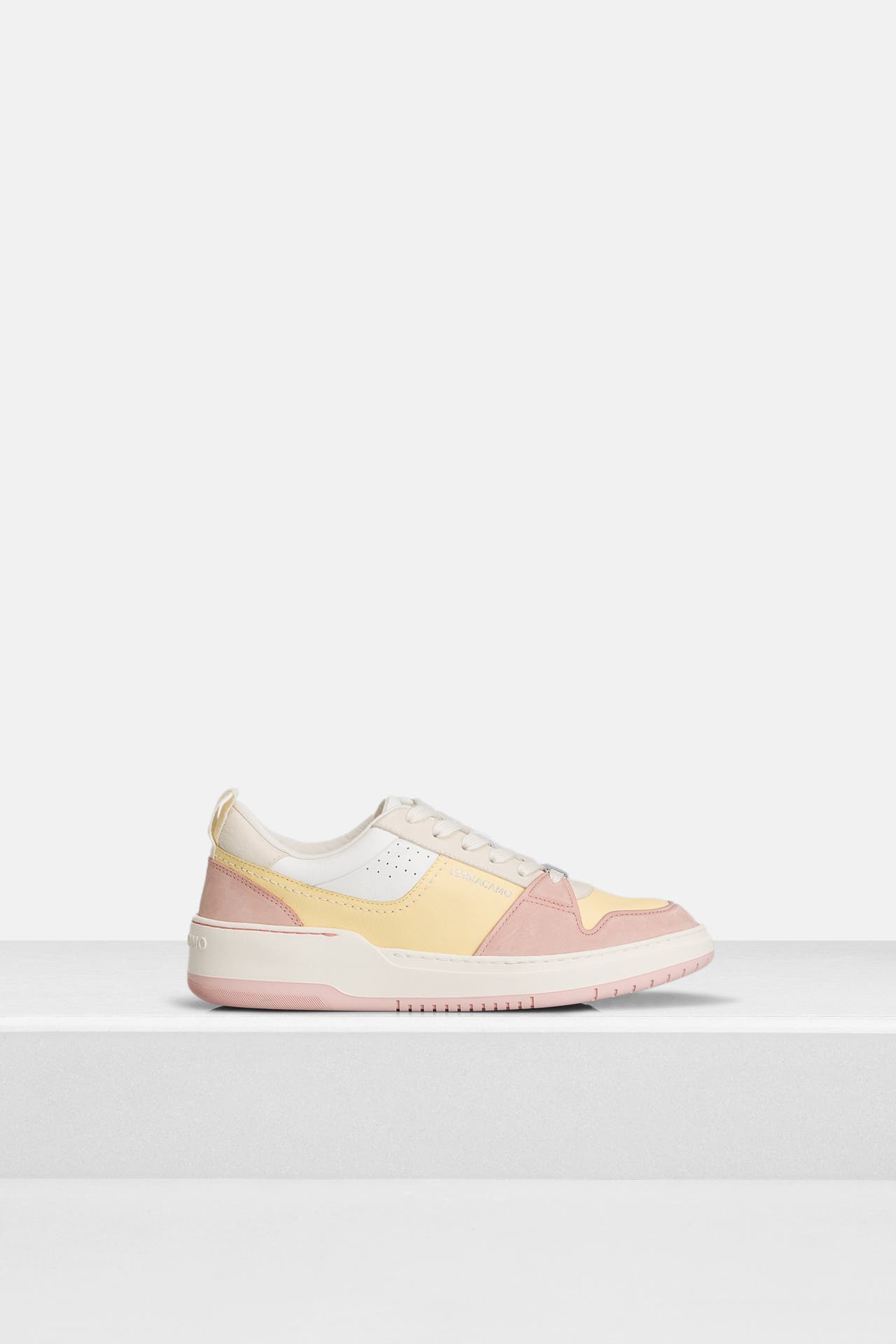 FERRAGAMO Leder-Sneaker 'Dennis' mehrfarbig, Bild 1