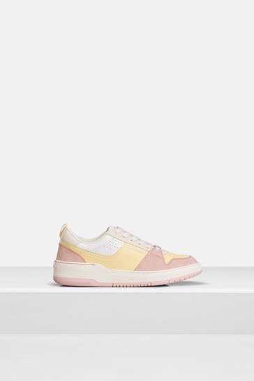 FERRAGAMO Leder-Sneaker 'Dennis' mehrfarbig