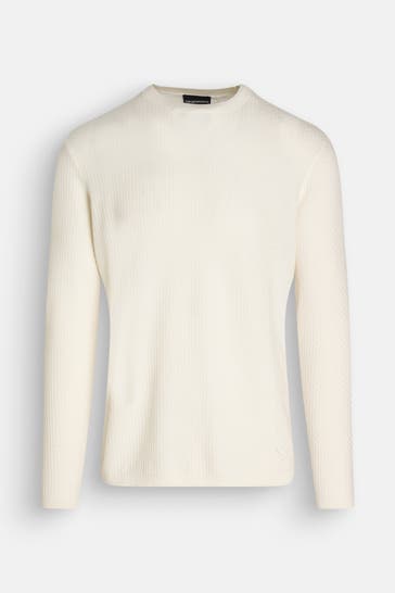 EMPORIO ARMANI Wollpullover ecru