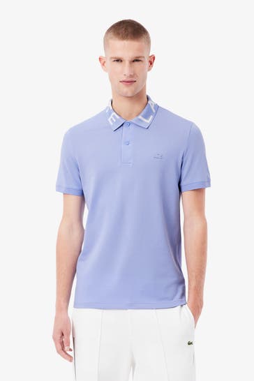 LACOSTE Funktions-Poloshirt hellblau