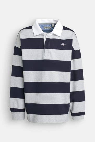 GANT Langarm-Polo gestreift