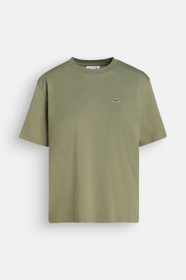 LACOSTE T-Shirt oliv oversize