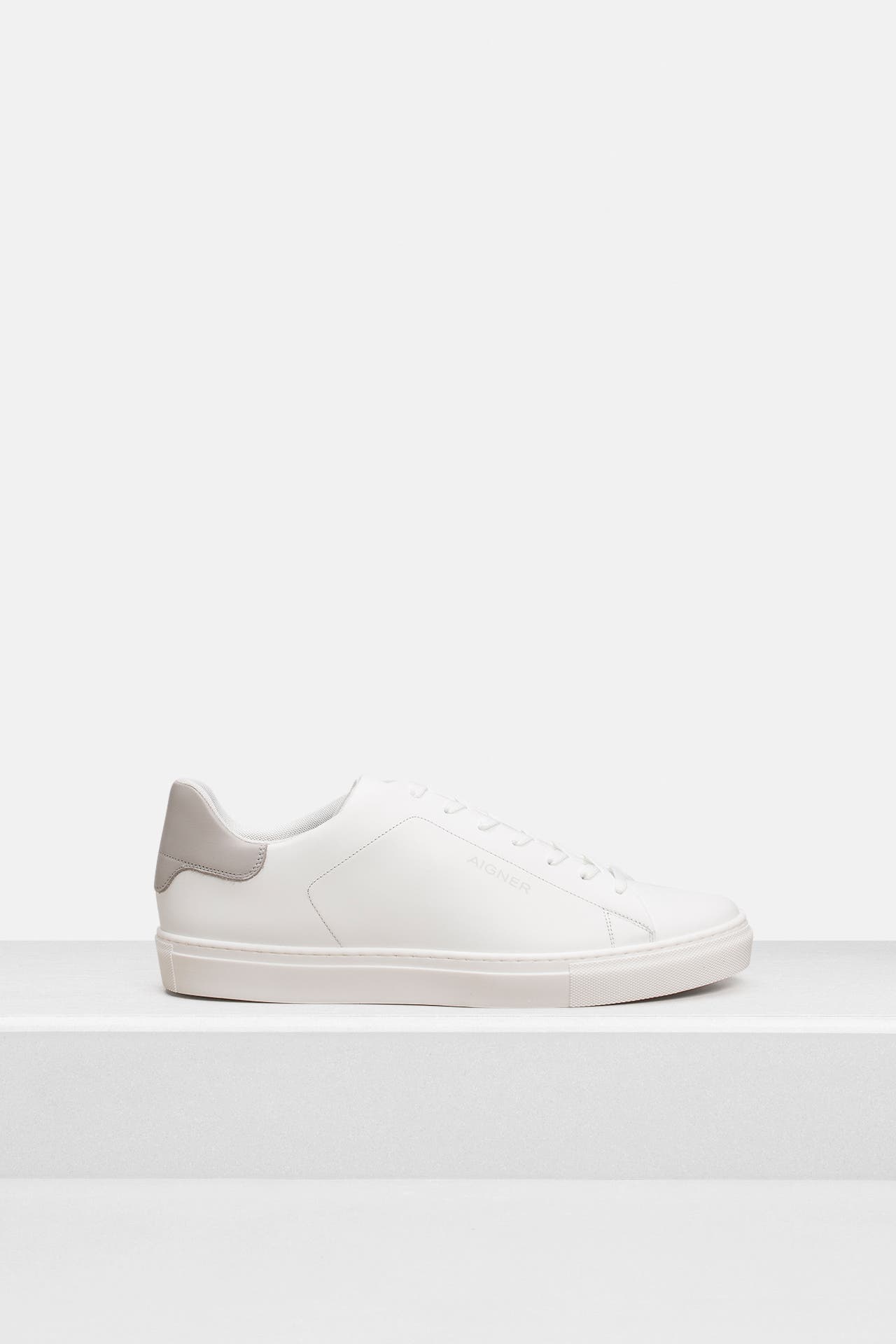 AIGNER Leder-Sneaker 'Ron 1A' weiß, Bild 1