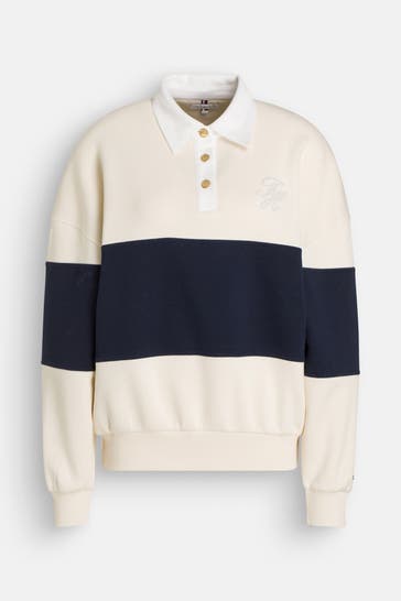 TOMMY HILFIGER Polo-Sweatshirt mehrfarbig