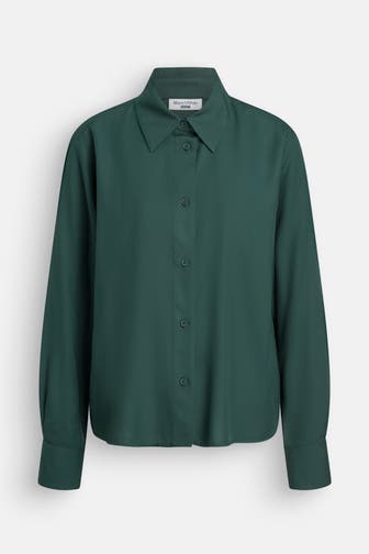 MARC O'POLO DENIM Casual-Bluse dunkelgrün
