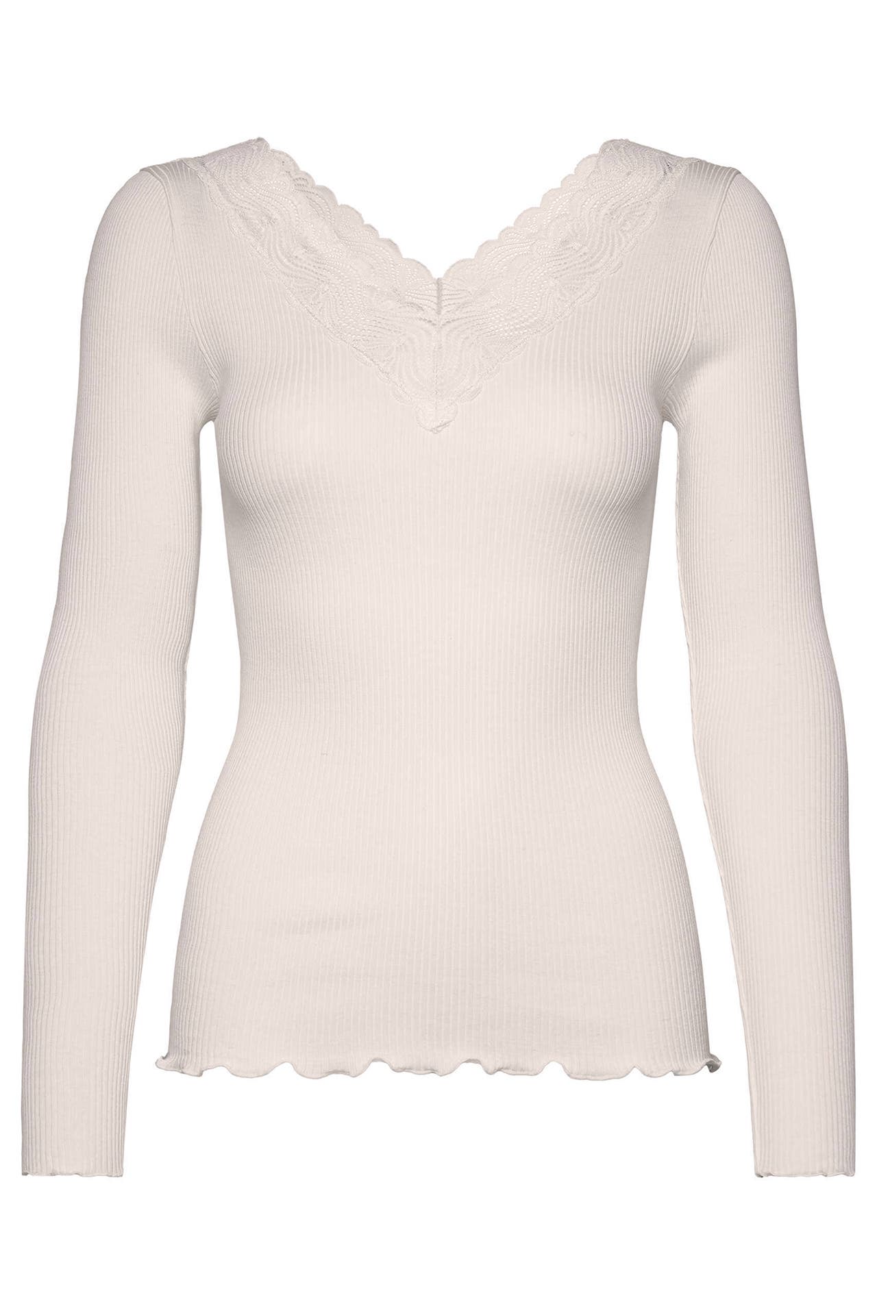 ROSEMUNDE Seidenmix-Longsleeve weiß, Bild 1