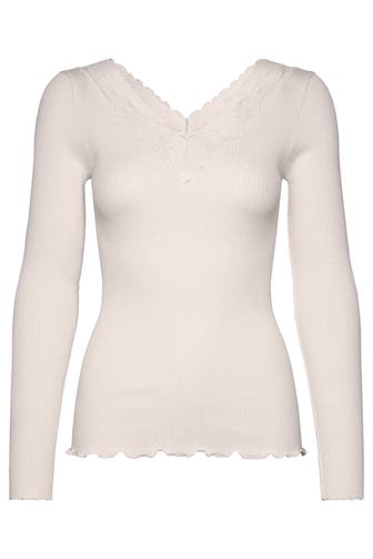 ROSEMUNDE Seidenmix-Longsleeve weiß