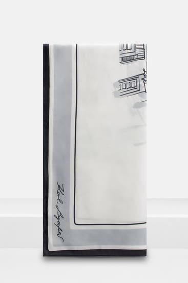 KARL LAGERFELD - Tuch 'Paris' gemustert