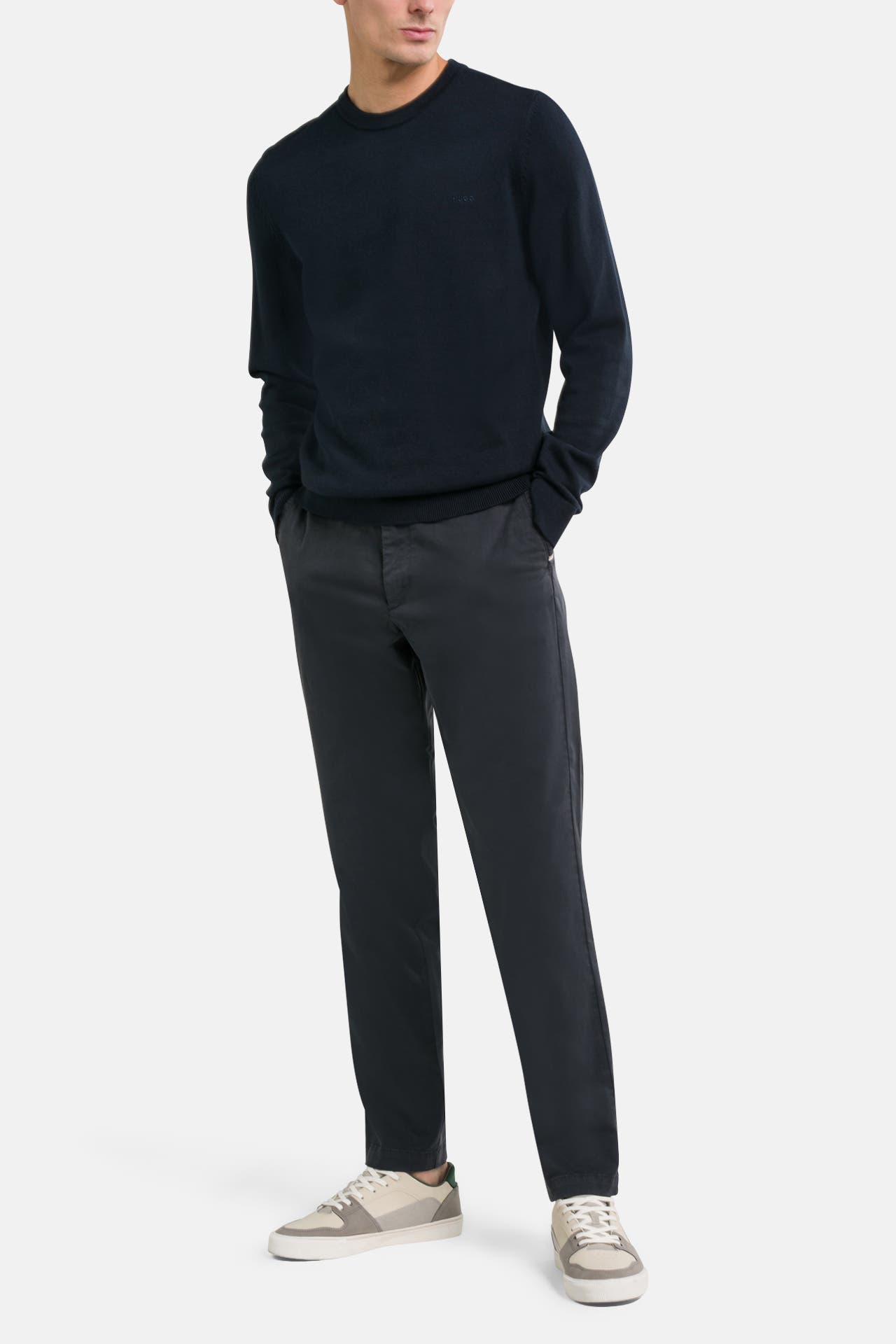 HUGO Strickpullover navy, Bild 1