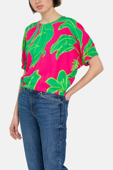 DESIGUAL Blusenshirt pink gemustert