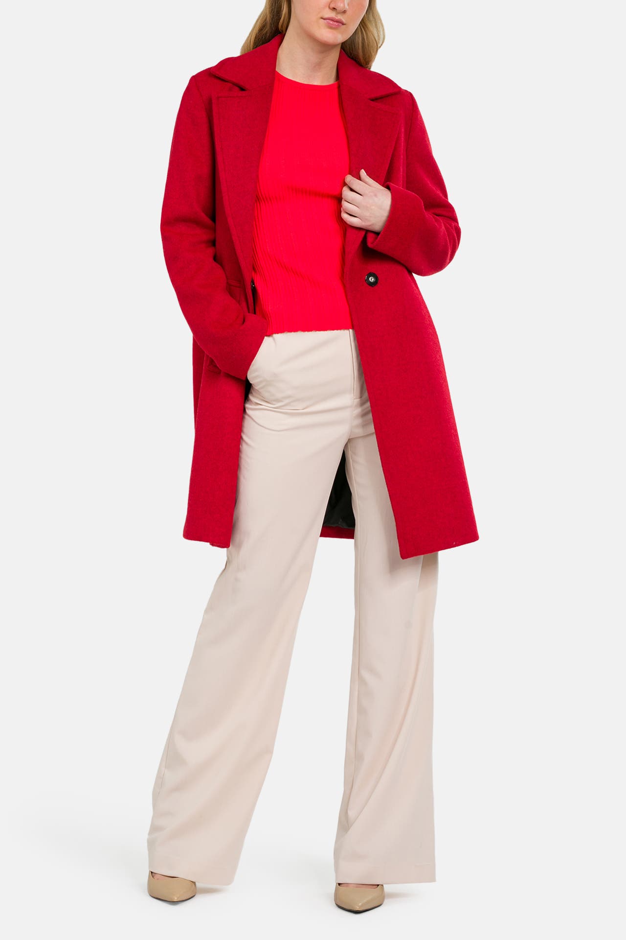 S.OLIVER BLACK LABEL Wollmix-Mantel rot, Bild 1